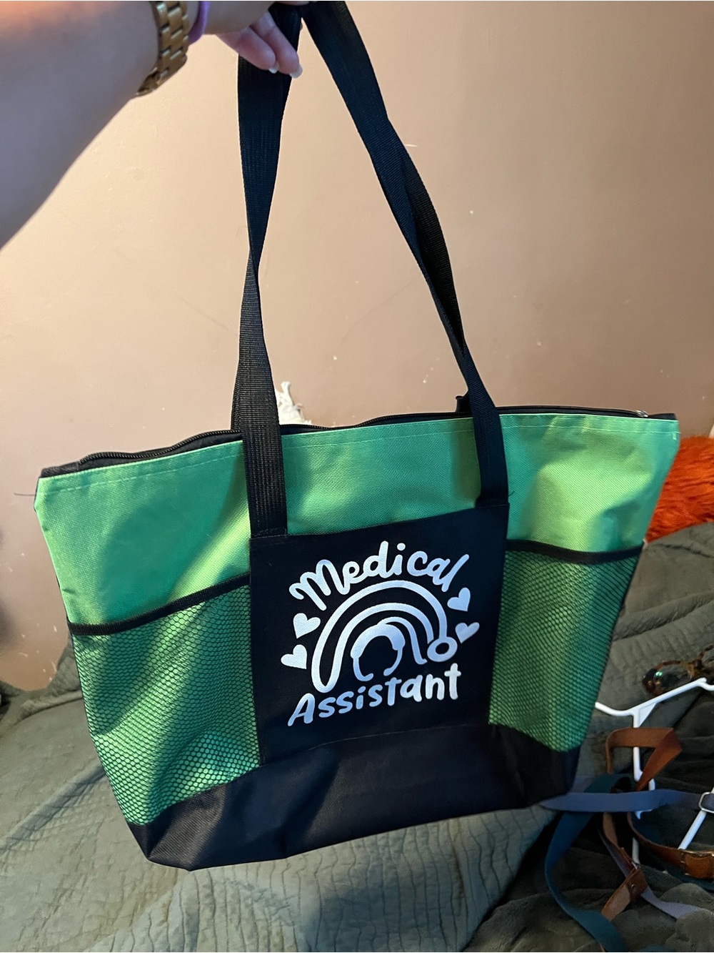 Medical Assistant Green Tote Bag